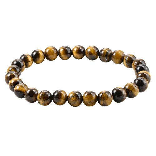 Tiger Eye Beaded Bracelet - Crystals and Stones