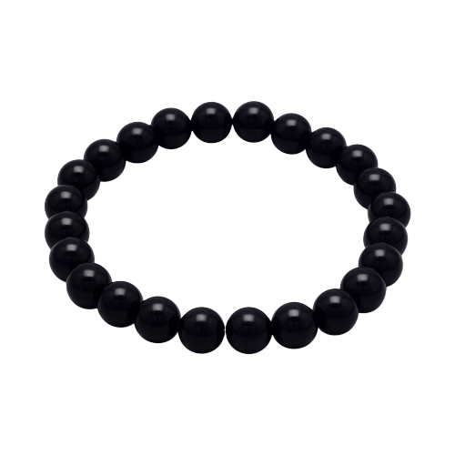 Onyx Beaded Bracelet - Crystals and Stones